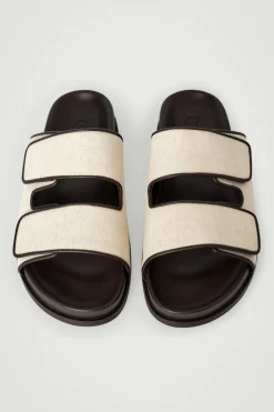 SANDALEN AUS LEINEN MIT ZWEI RIEMEN