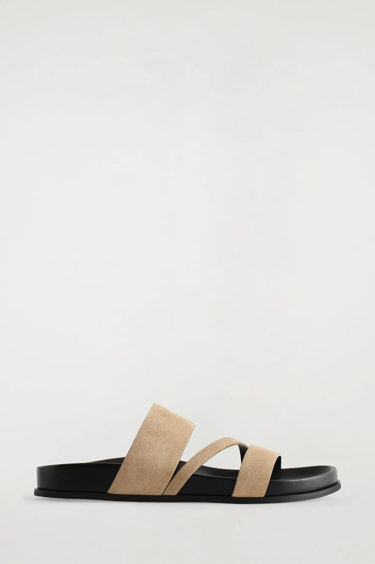 SANDALEN AUS VELOURSLEDER MIT MEHREREN RIEMEN
