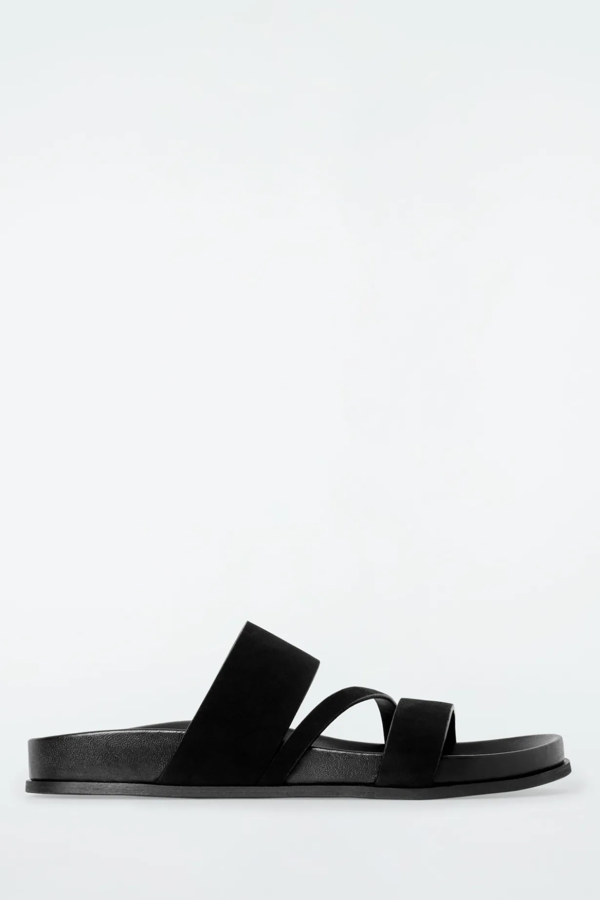 SANDALEN AUS VELOURSLEDER MIT MEHREREN RIEMEN