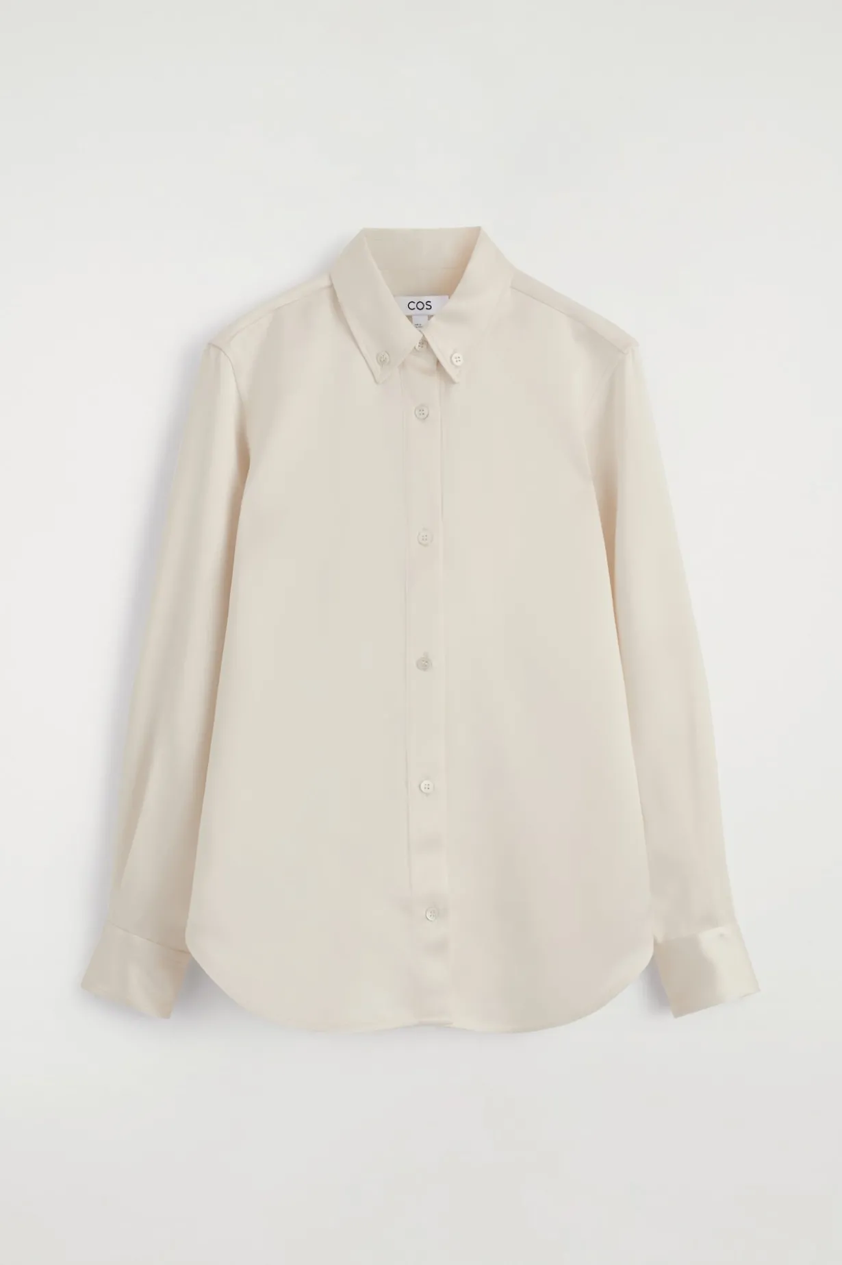 SATINHEMD MIT BUTTON-DOWN-KRAGEN
