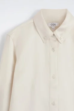 SATINHEMD MIT BUTTON-DOWN-KRAGEN