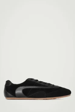 SCHLICHTE SNEAKERS AUS VELOURSLEDER