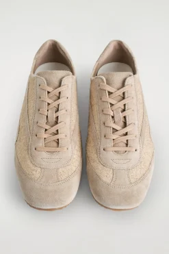 SCHLICHTE SNEAKERS AUS VELOURSLEDER