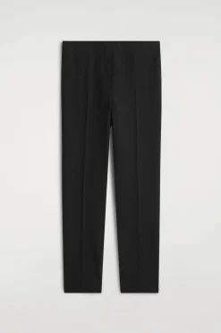 SCHMAL GESCHNITTENE HOSE AUS WOLL-MIX