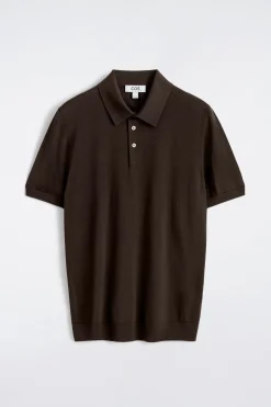 SCHMAL GESCHNITTENES POLOSHIRT AUS SEIDENSTRICK