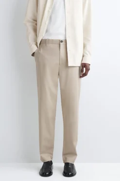 SCHMALE CHINOHOSE AUS BAUMWOLLE MIT GERADEM BEIN