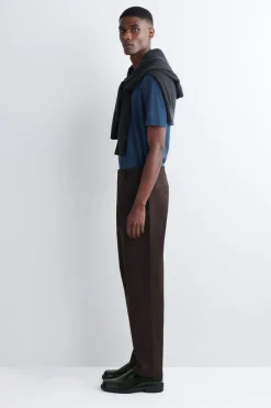 SCHMALE CHINOHOSE AUS BAUMWOLLE MIT GERADEM BEIN