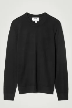 SCHMALER MERINOWOLLPULLOVER MIT RUNDHALSAUSSCHNITT