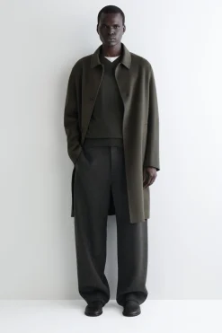 SCHMALER PULLOVER AUS MERINOWOLLE MIT V-AUSSCHNITT