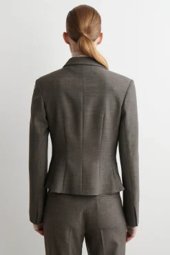 SCHMALER TAILLIERTER BLAZER AUS WOLLE
