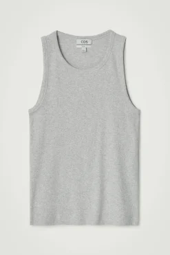 SCHMALES GERIPPTES TANKTOP AUS BAUMWOLLE