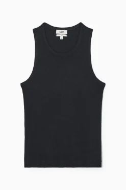 SCHMALES GERIPPTES TANKTOP AUS BAUMWOLLE