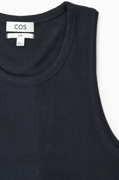 SCHMALES GERIPPTES TANKTOP AUS BAUMWOLLE