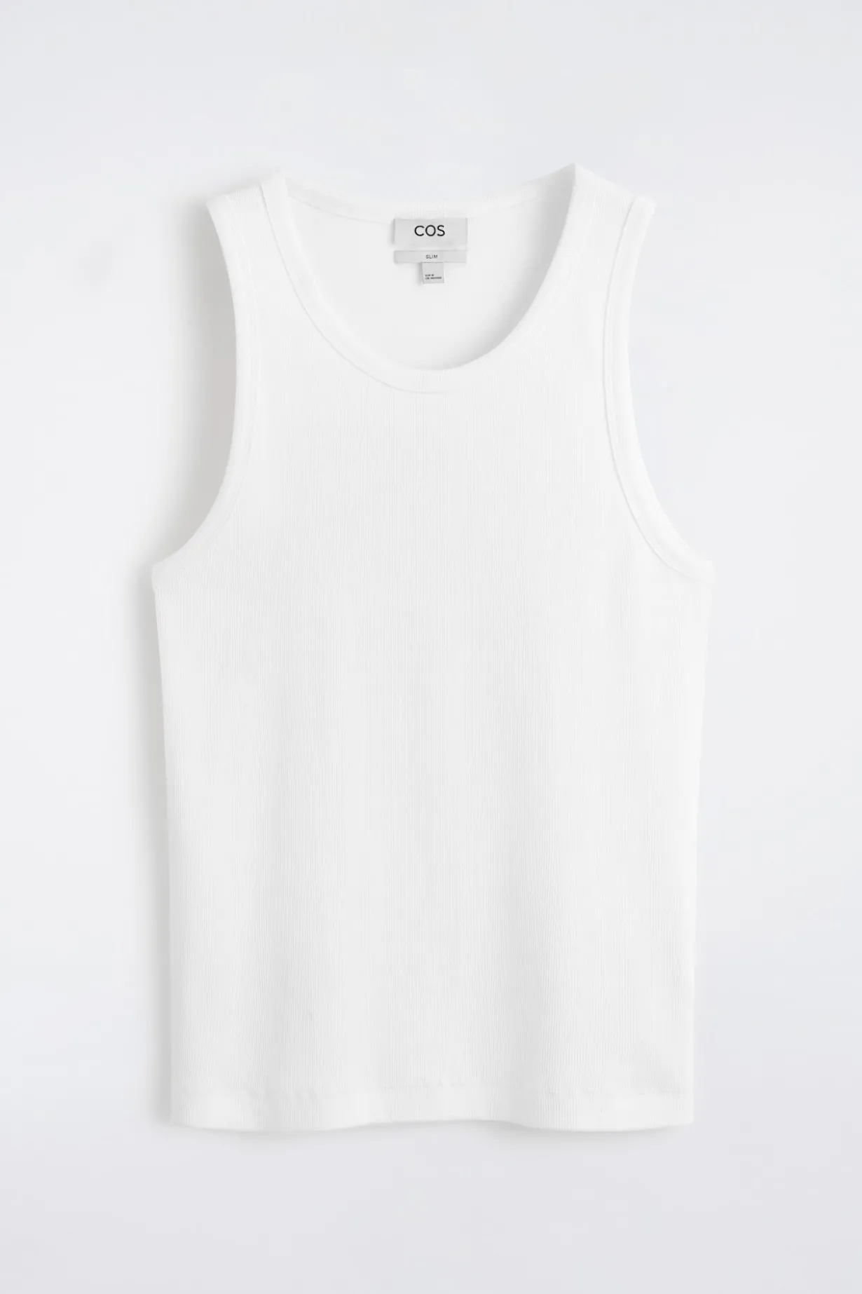 SCHMALES GERIPPTES TANKTOP AUS BAUMWOLLE