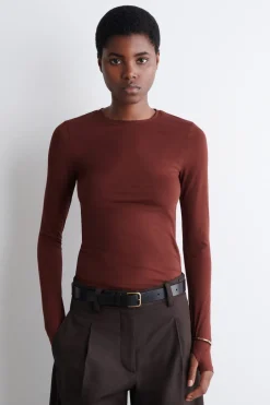 SCHMALES LEICHTES LANGARMSHIRT
