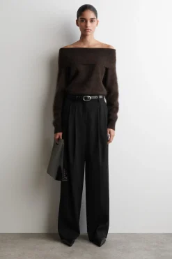 SCHULTERFREIER PULLOVER AUS MERINOWOLLE