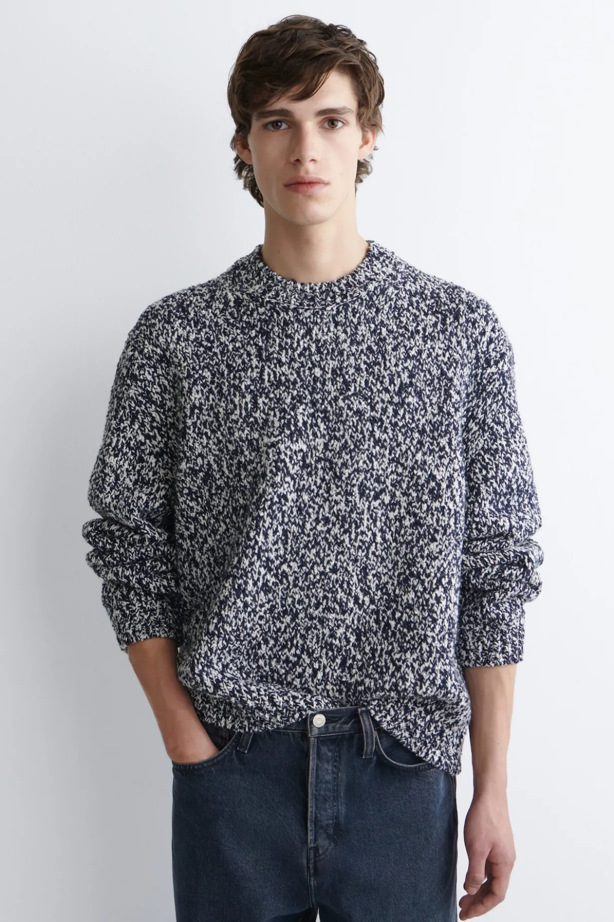 SCHWERER PULLOVER AUS WOLL-MIX