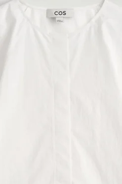 SKULPTURALE BLUSE AUS POPELINE AUS PIMA-BAUMWOLLE