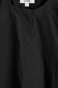 SKULPTURALE BLUSE AUS POPELINE AUS PIMA-BAUMWOLLE