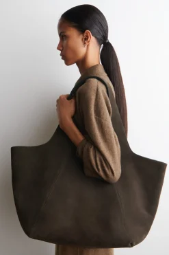 SKULPTURALE TOTE BAG - VELOURSLEDER