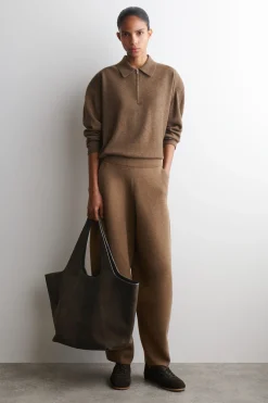 SKULPTURALE TOTE BAG - VELOURSLEDER
