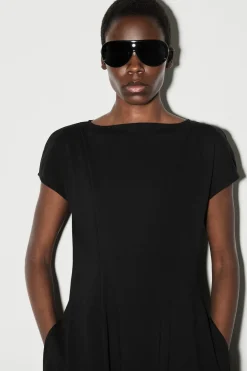 SKULPTURALES MIDIKLEID AUS JERSEY
