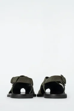 SLINGBACK-SANDALEN AUS VELOURSLEDER