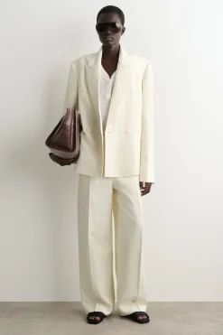 SMOKING-BLAZER AUS LEINEN-MIX