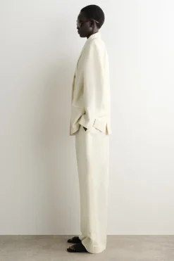 SMOKING-BLAZER AUS LEINEN-MIX