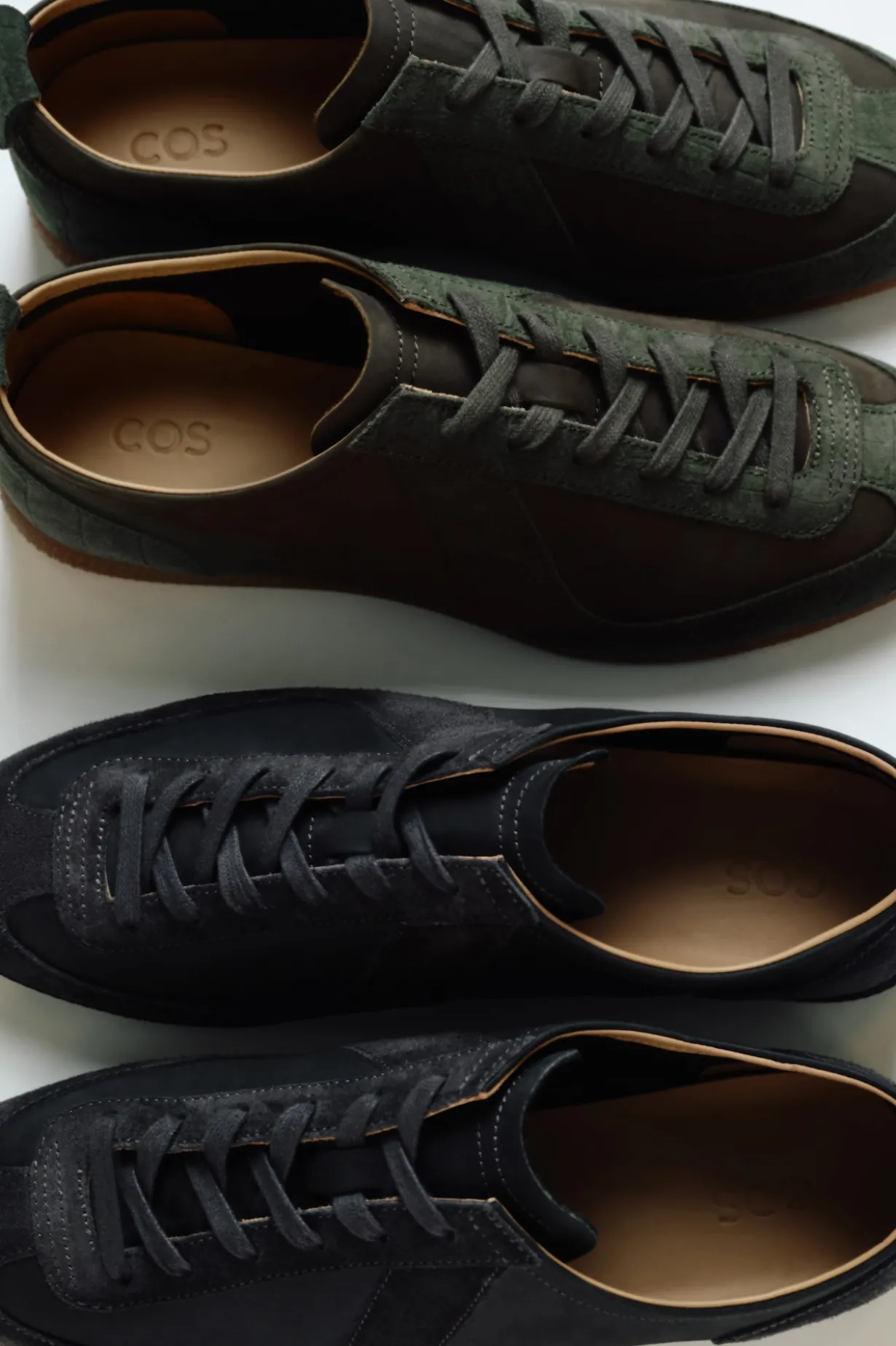 SNEAKERS AUS NUBUK- UND VELOURSLEDER
