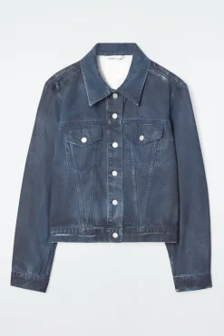 SPRÜHGEFÄRBTE JEANSJACKE