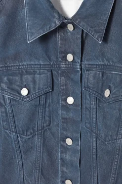 SPRÜHGEFÄRBTE JEANSJACKE