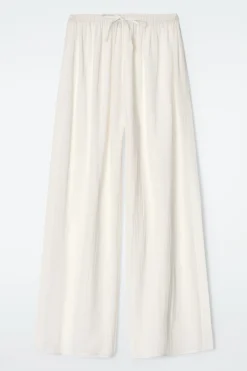 STRANDHOSE AUS BAUMWOLLE IN KNITTEROPTIK