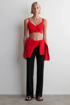STRICK-BRALETTE AUS BAUMWOLLE