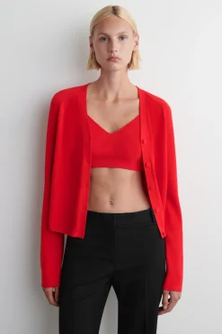 STRICK-BRALETTE AUS BAUMWOLLE