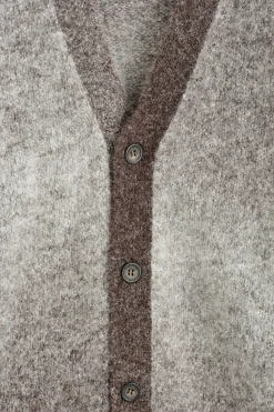 STRICKJACKE AUS ALPAKAWOLLE MIT FARBVERLAUF