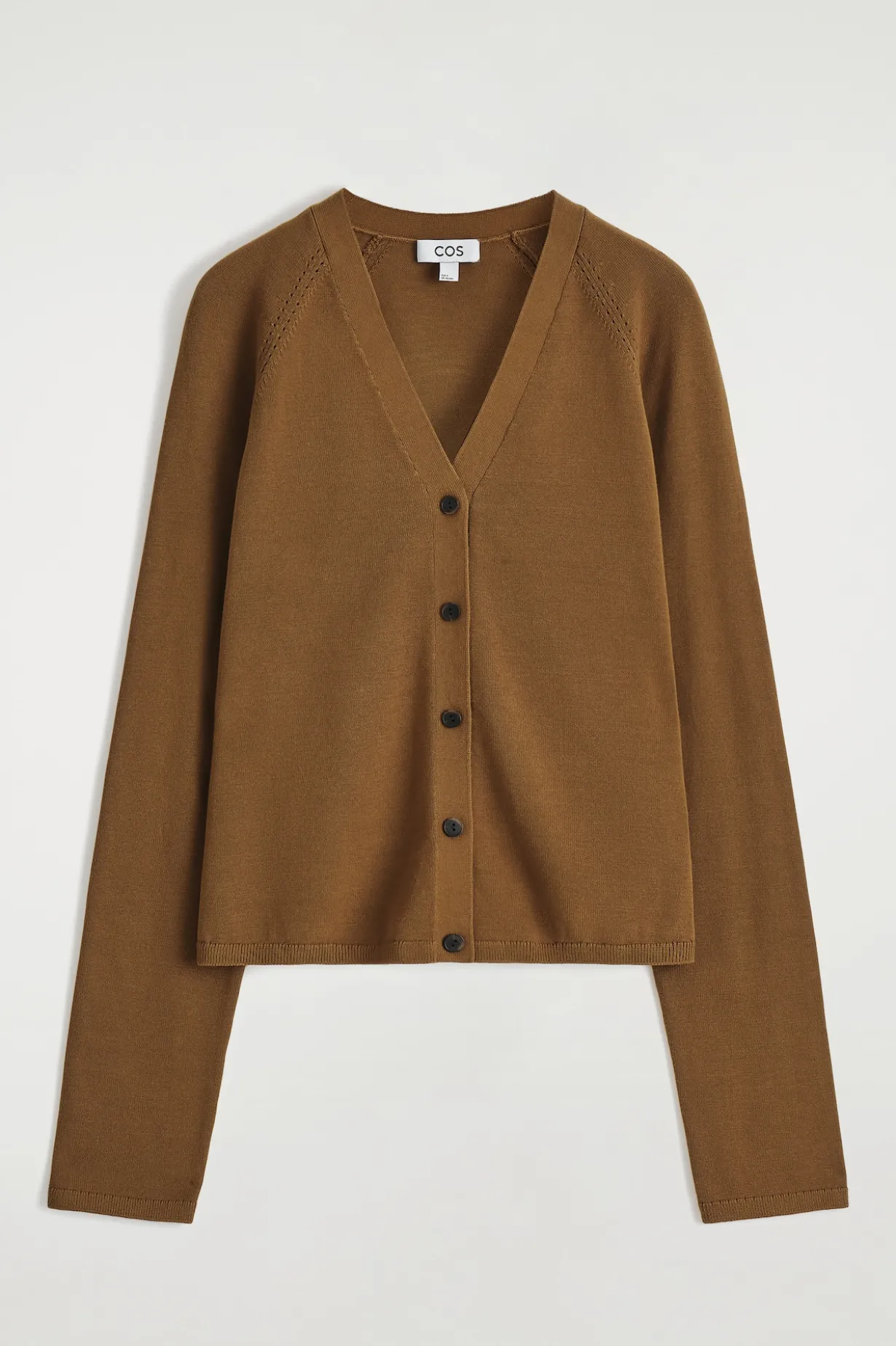 STRICKJACKE AUS BAUMWOLLE MIT V-AUSSCHNITT