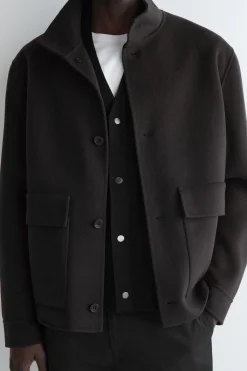 STRICKJACKE AUS DOUBLEFACE-MATERIAL