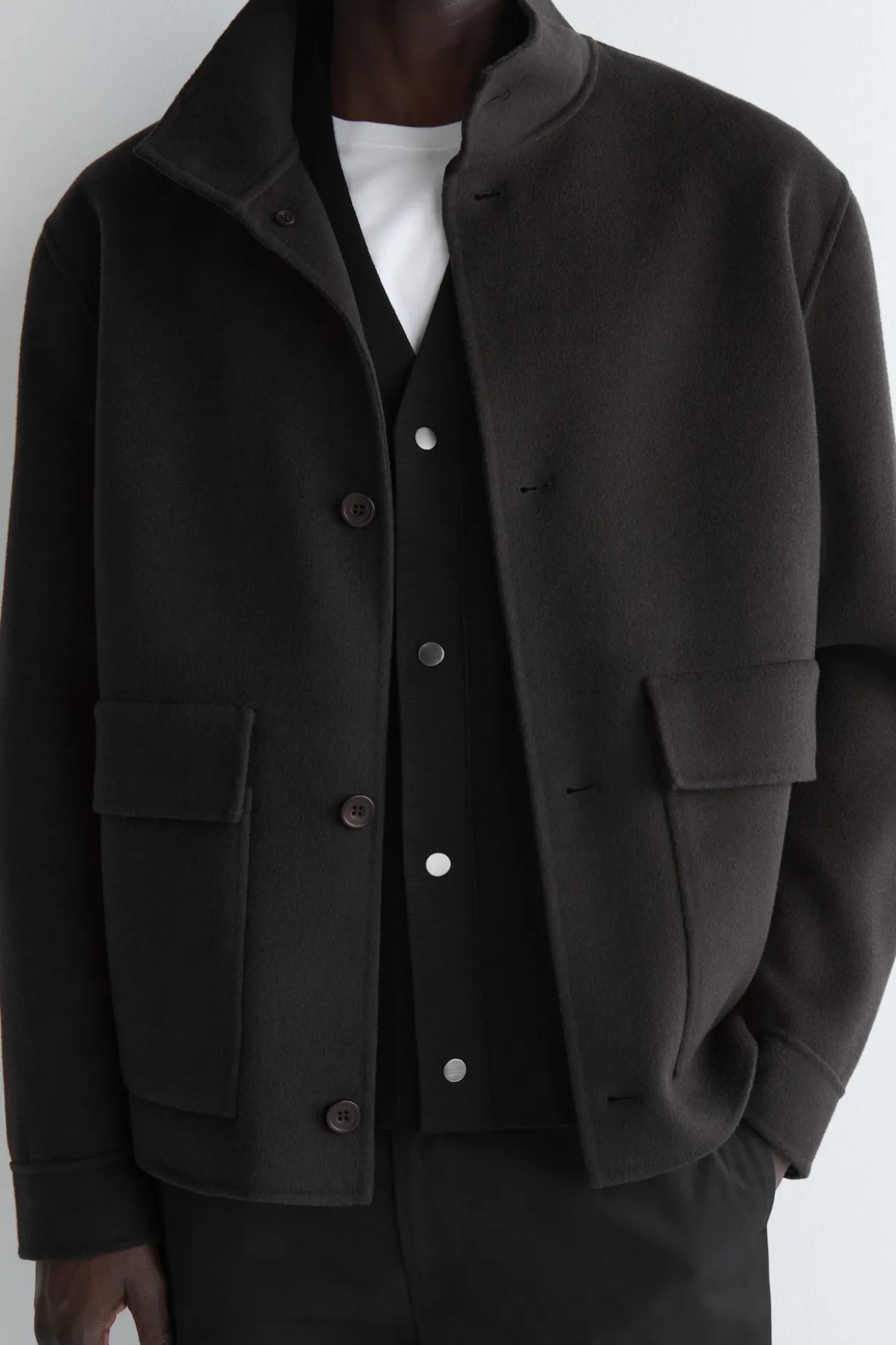 STRICKJACKE AUS DOUBLEFACE-MATERIAL