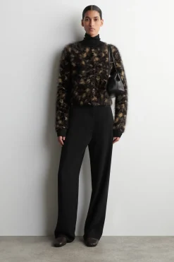 STRICKJACKE AUS MERINOWOLLE MIT JACQUARD-MOTIV