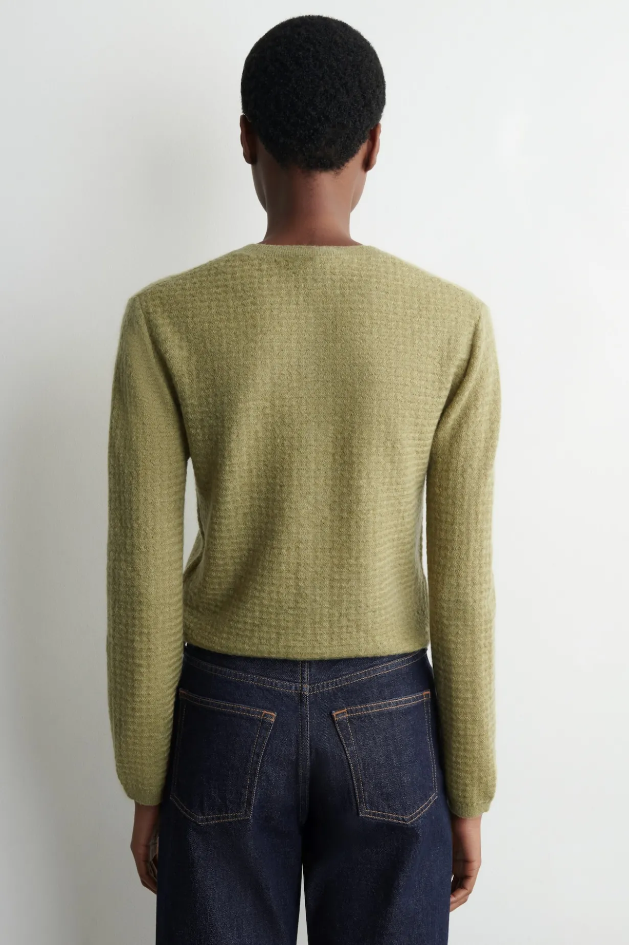 STRICKJACKE AUS MOHAIR-MIX MIT ZICKZACK-MUSTER