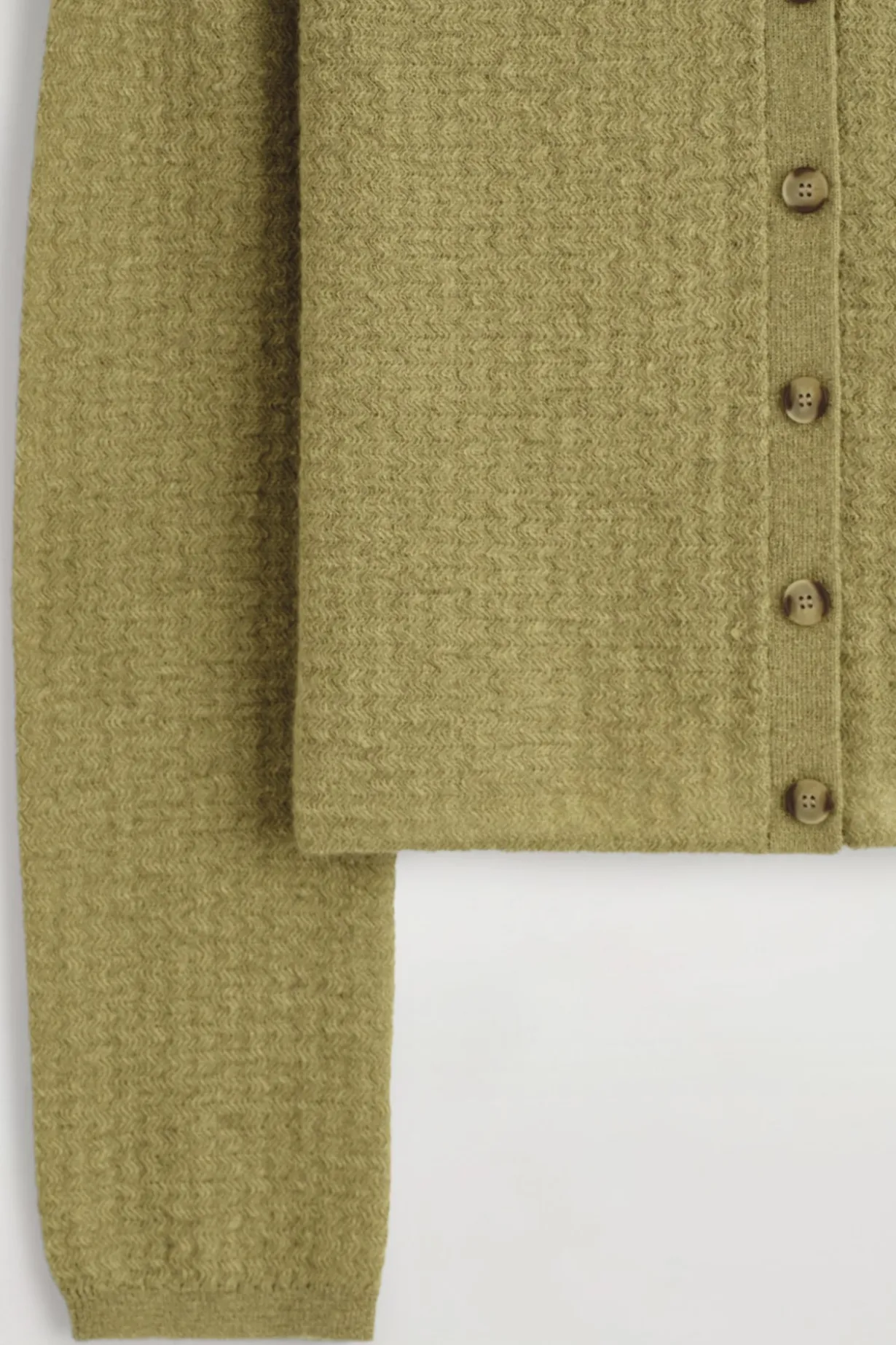 STRICKJACKE AUS MOHAIR-MIX MIT ZICKZACK-MUSTER