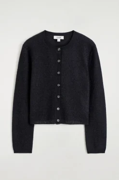 STRICKJACKE AUS MOHAIR-MIX MIT ZICKZACK-MUSTER