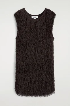 STRICKOBERTEIL MIT FRANSEN