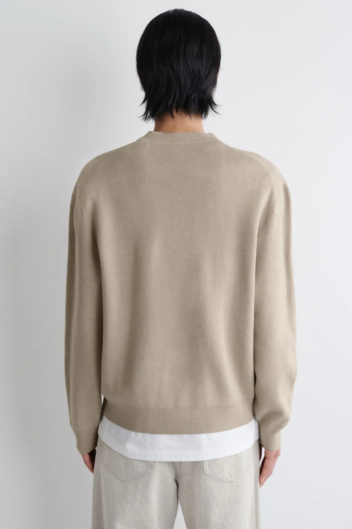 STRICKPULLOVER AUS DOUBLEFACE-MATERIAL