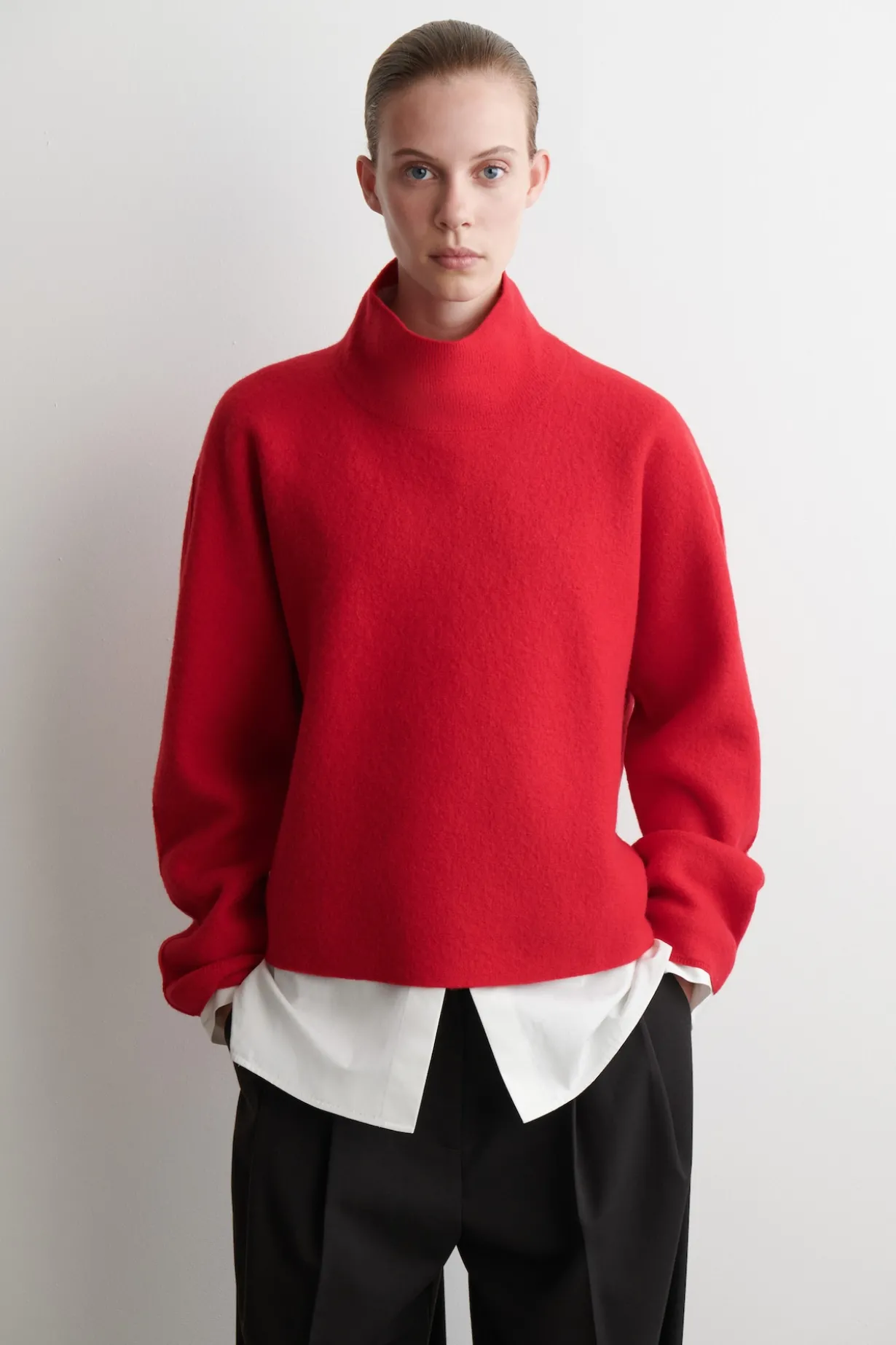 STRICKPULLOVER UAS KOCHWOLLE MIT KRAGEN