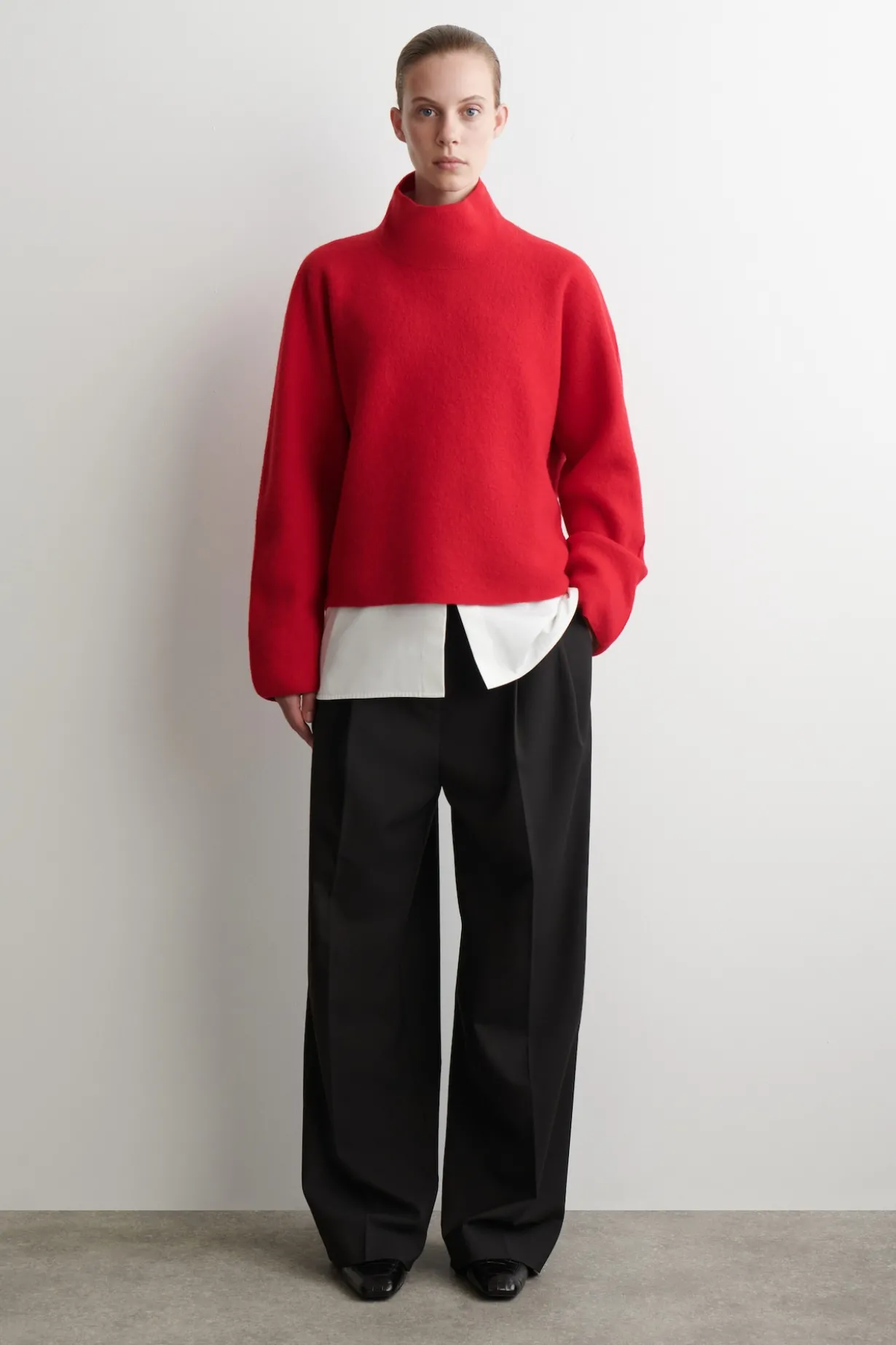 STRICKPULLOVER UAS KOCHWOLLE MIT KRAGEN