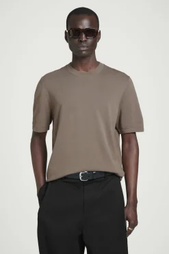 STRICK-T-SHIRT AUS BAUMWOLLE