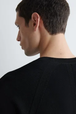 STRICK-T-SHIRT AUS DOUBLEFACE-MATERIAL