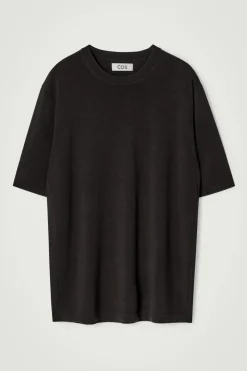 STRICK-T-SHIRT AUS WOLL-SEIDEN-MIX
